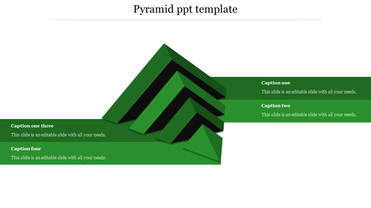 Free - Pyramid PPT Template With Infographic Design Presentation
